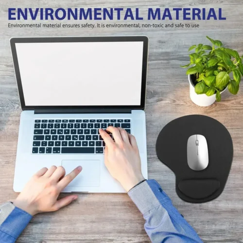 Mouse Pad Confortável Antiderrapante com Suporte de Pulso - Imagem 9