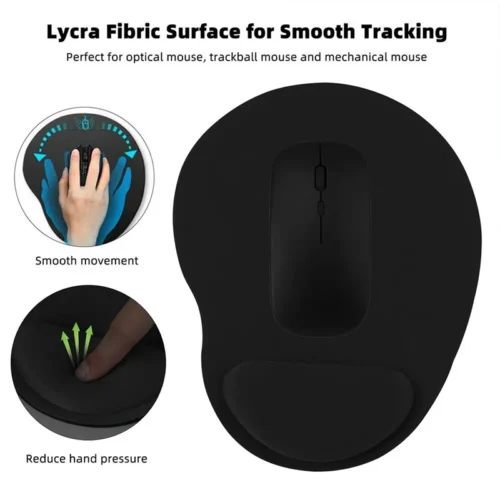 Mouse Pad Confortável Antiderrapante com Suporte de Pulso - Imagem 3