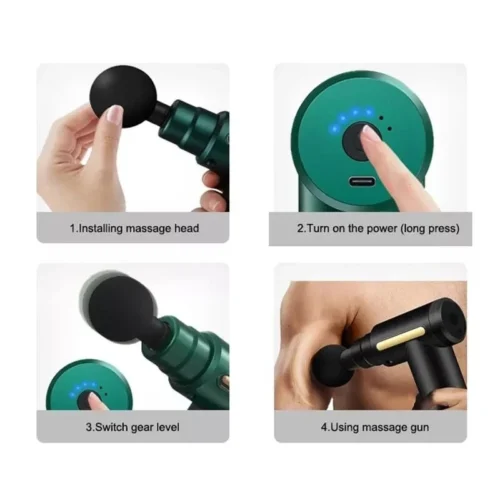 Massageador Elétrico Muscular de Alta Frequência Profissional - Imagem 4