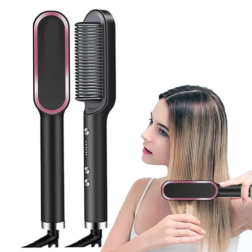 Escova De Cabelo Elétrica Pente De Aquecimento bivolt