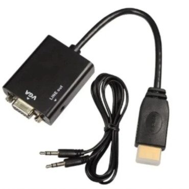 Adaptador de Vídeo VGA/HDMI – GT e com Cabo P2 Auxiliar