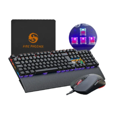 Kit Teclado E Mouse Gamer DPI 7200 ABNT2 PRETO
