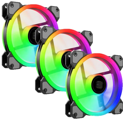 Kit 3 Cooler PC Gamer Led Rgb 120mm