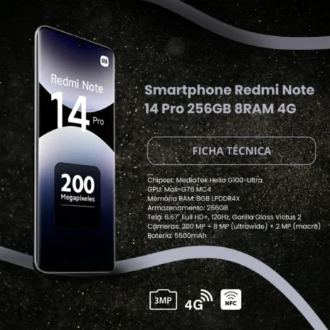 Xiaomi Redmi Note 14 Pro 256GB 8GB 4G