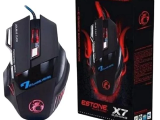 Mouse Gamer LED Laser X7 e sua Embalagem