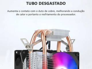 Air Cooler Duplo PC CPU RGB Intel Amd Desgin