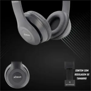 Fone De Ouvido Sem Fio Bluetooth Com Regulagem de Tamanho