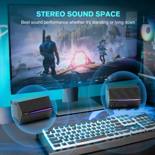 PC Gamer com Caixa de Som