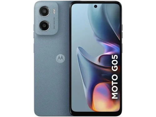 Moto G05 Smartphone Motorola 128GB Cinza 4G 6.7 50MP Parte Traseira e Frontal