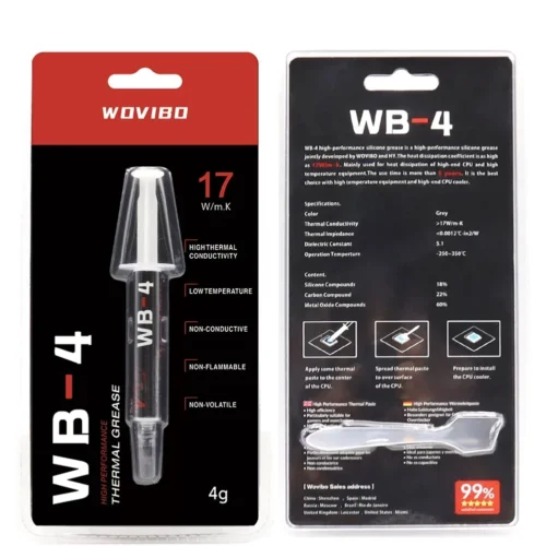 Pasta Térmica WB-4 wb 4 17W /M-k Embalagem
