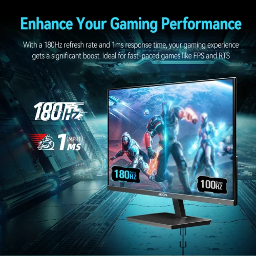 Monitor 27 Polegadas ARZOPA 180hz e 1ms