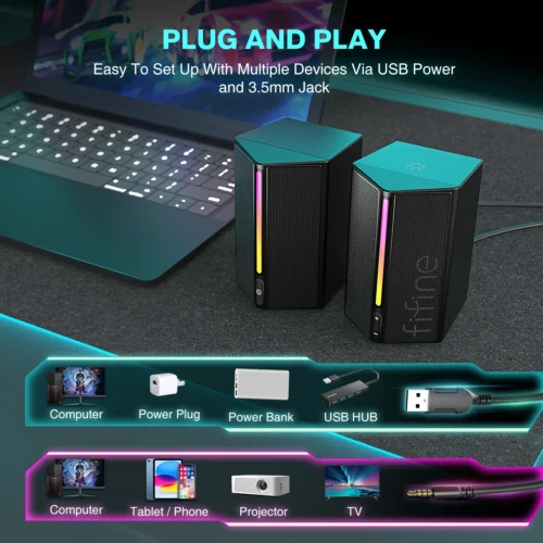 Caixa de Som FIFINE Plug And Play