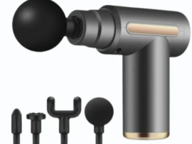 Massageador Elétrico Mini Profissional Muscular e Facial Recarregável