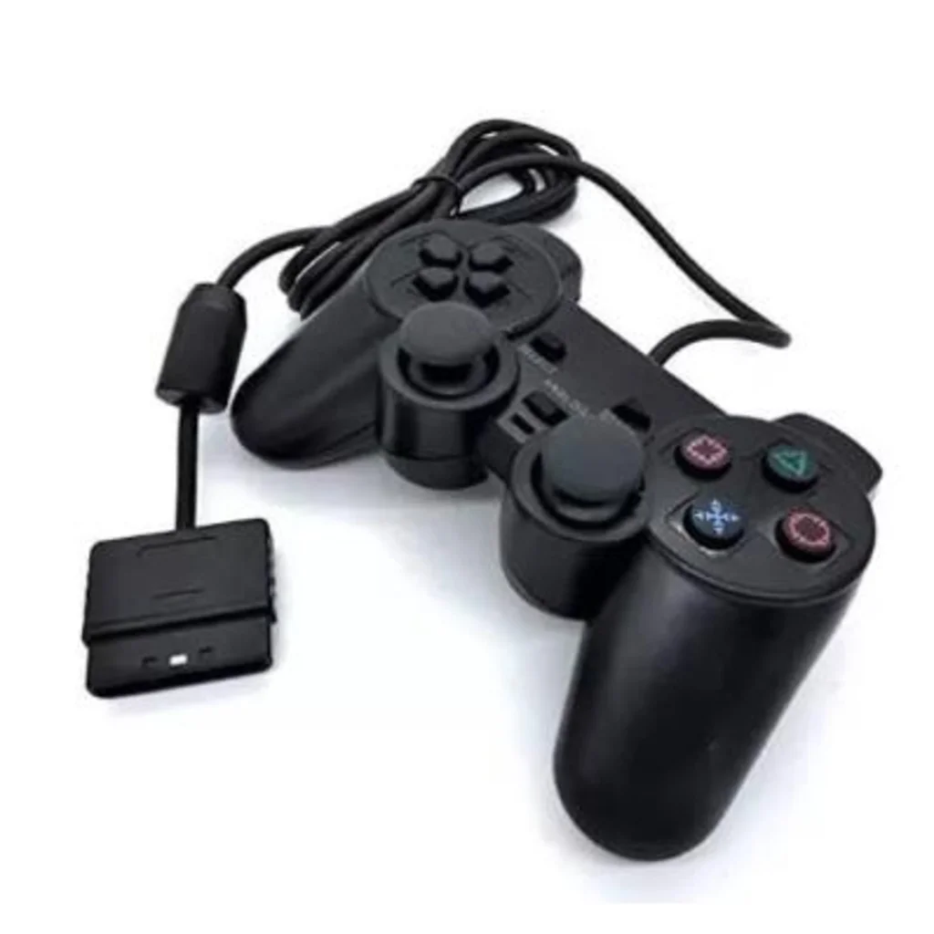 Controle PS2 Com Fio Cor Preto Fosco Design