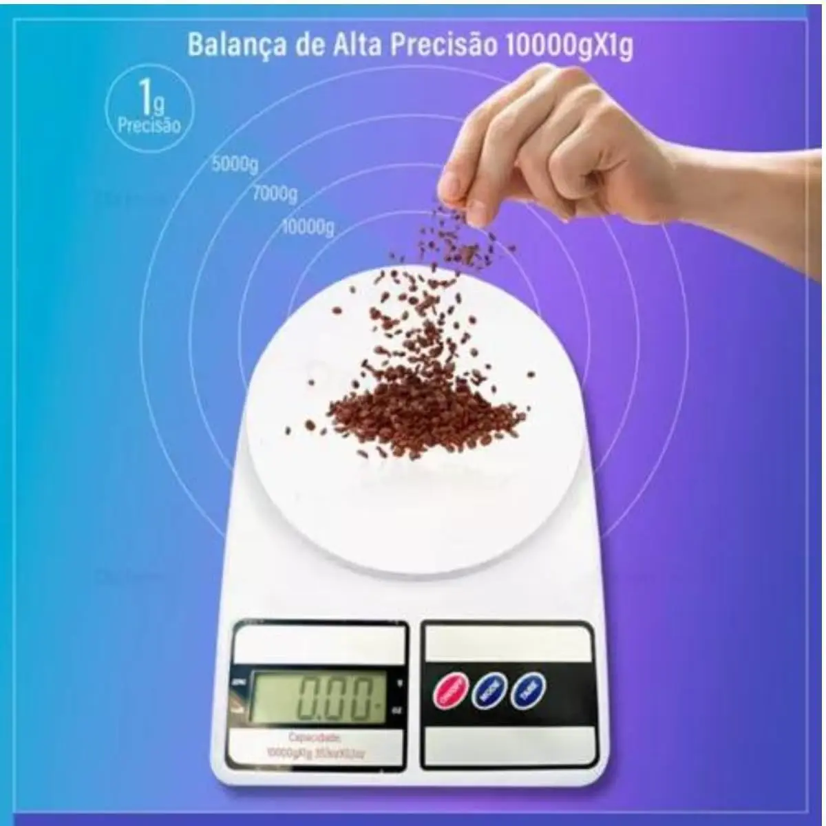 Balanca Digital De Cozinha de Alta Precisão