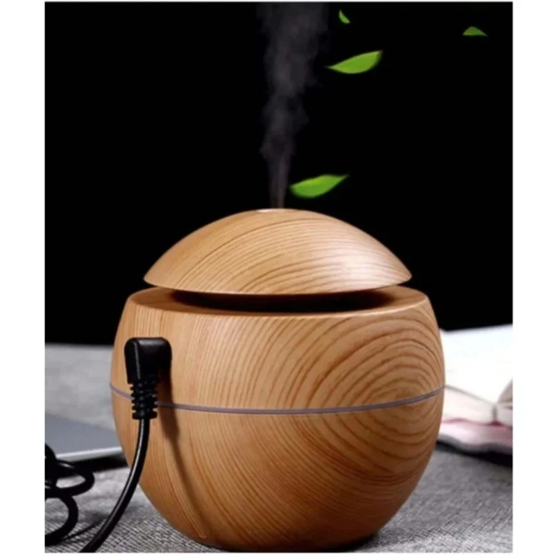 Umidificador de Ar de Madeira Purificador USB Aromaterapia - Imagem 6