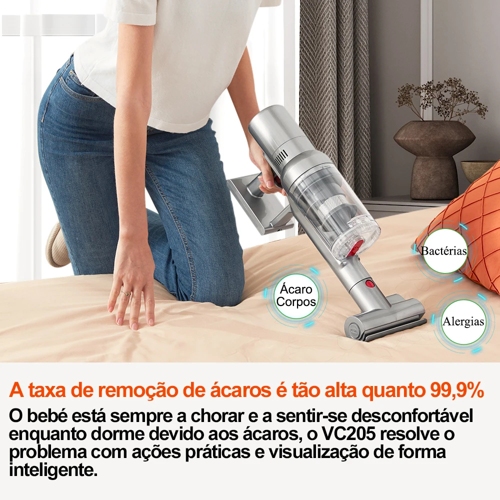 Aspirador de Pó Portátil Sem Fio
