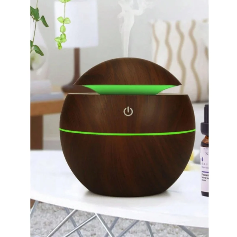 Umidificador de Ar de Madeira Purificador USB Aromaterapia - Imagem 5