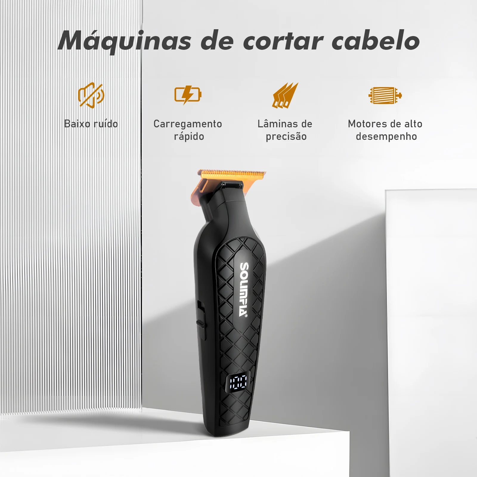 Máquina de Cortar Cabelo À Prova De Água