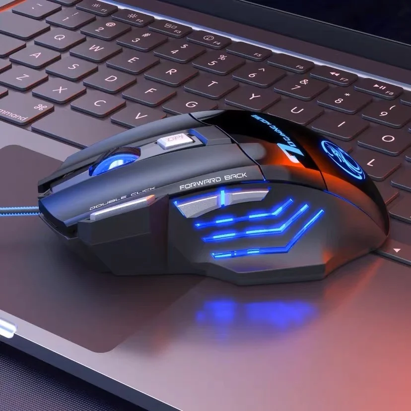 Mouse Gamer X7 RGB – 7 Botões Programáveis, DPI Ajustável, com LED laser X7 3 Mouse Gamer X7 RGB – 7 Botões Programáveis, DPI Ajustável de lado