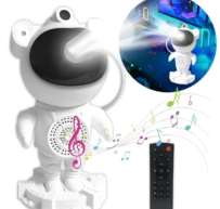 Projetor Astronauta de Luz Noturna Galaxy com Controle