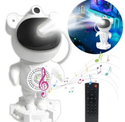 Projetor Astronauta de Luz Noturna Galaxy com Controle