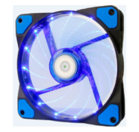 Cooler KNUP Fan 120mm KP-VR310 - LED Azul, Silencioso (22.8 dBA) Funcionando