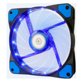 Cooler KNUP Fan 120mm KP-VR310 - LED Azul, Silencioso (22.8 dBA) Funcionando