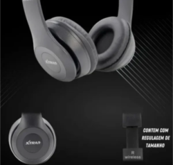 Fone de Ouvido Bluetooth Preto - XTRAD