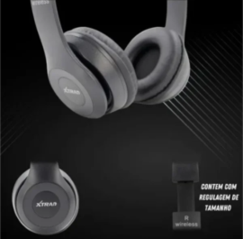 Fone de Ouvido Bluetooth Preto - XTRAD