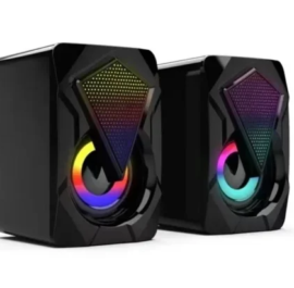 Caixinha de Som RGB Gamer E005 - para PC, Consoles e TV
