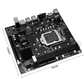 Placa Mãe MACHINIST H61C LGA 1155 | Chipset Intel H61 | DDR3, HDMI Tamanho