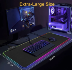 Mouse pad Gamer RGB - 80cm x 30cm Extra Largo