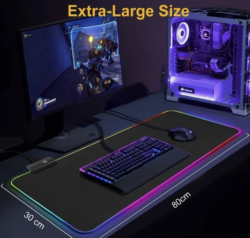 Mouse pad Gamer RGB - 80cm x 30cm Extra Largo