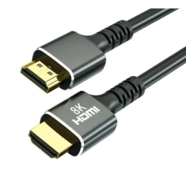 Cabo HDMI 8K 2.1 Ultra High Speed 5m – Suporte a 8K, VRR e Dolby Vision Condutores banhados a ouro
