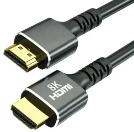 Cabo HDMI 8K 2.1 Ultra High Speed 5m – Suporte a 8K, VRR e Dolby Vision Condutores banhados a ouro