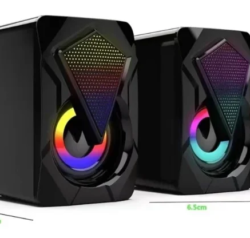 Caixinha de Som RGB Gamer E005 - para PC, Consoles e TV - Tamanho