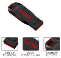 Pen Drive SanDisk 16GB Cruzer Blade Detalhes
