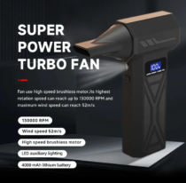 Soprador de Ar Turbo 4ª Geração | Motor Brushless 130.000 RPM | Vento 52m/s