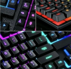 Teclado Gamer Semi Mecânico RGB ABNT2 USB para PC e Notebook Resistente