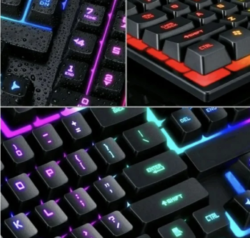 Teclado Gamer Semi Mecânico RGB ABNT2 USB para PC e Notebook Resistente