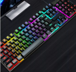 Teclado Gamer Semi Mecânico RGB ABNT2 USB para PC e Notebook