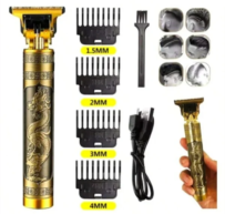 Máquina de Acabamento Profissional Sem Fio USB com Bateria Recarregável – Design Premium Conteúdo da Embalagem