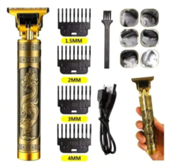 Máquina de Acabamento Profissional Sem Fio USB com Bateria Recarregável – Design Premium Conteúdo da Embalagem