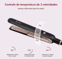 Escova Secadora e Chapinha Profissional Controle de Temperatura