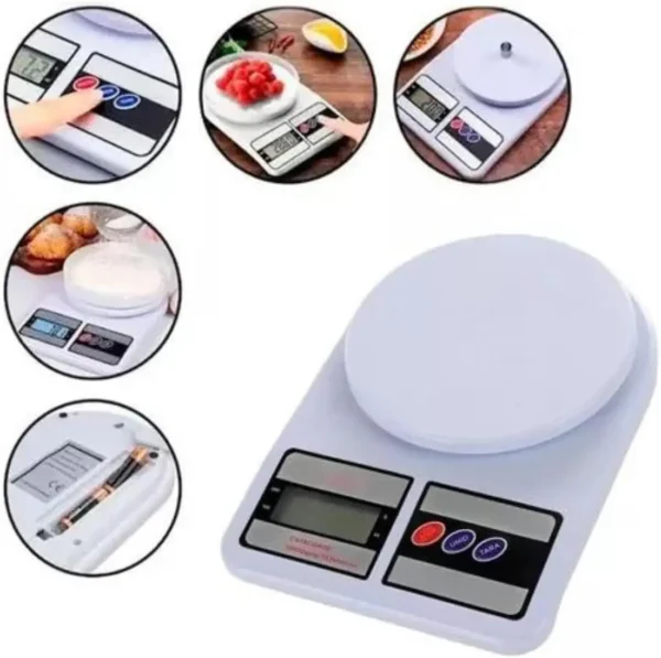 balança de cozinha 10kg sendo usada