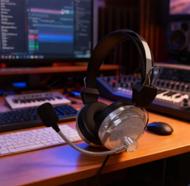 Fone de Ouvido Gamer no computador