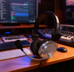 Fone de Ouvido Gamer no computador