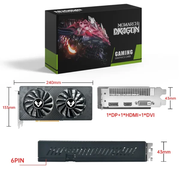 Placa de Vídeo AMD Radeon RX 590 caixa
