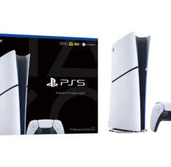 PlayStation 5 Edição Digital 825GB 1 Controle Sony Branco e sua Caixa